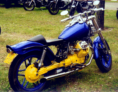 Chopper yellow and blue